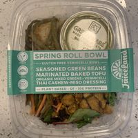 Spring roll bowl. Really good but expensive for the portion size   at JuiceLand in Cedar Park