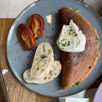 Mushroom stuffed omelette 💘 at Eqvilibrivm Cafe in Barcelona