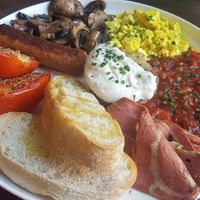 English Breakfast at Eqvilibrivm Cafe in Barcelona