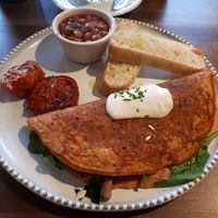 Omelette at Eqvilibrivm Cafe in Barcelona