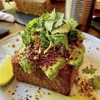 Avocado toast #veganuary  at Eqvilibrivm Cafe in Barcelona