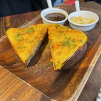 Cheese toast  at Eqvilibrivm Cafe in Barcelona