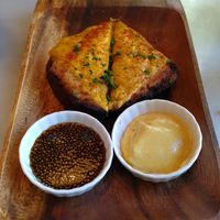 Grilled cheese at Eqvilibrivm Cafe in Barcelona
