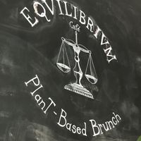 Cool sign!  at Eqvilibrivm Cafe in Barcelona