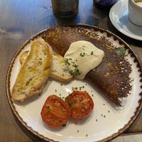 Best vegan omelet I have ever tried! Cheap and delicious  at Eqvilibrivm Cafe in Barcelona