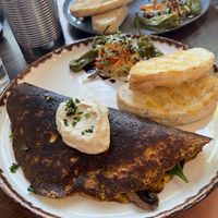 Tofu omelet  at Eqvilibrivm Cafe in Barcelona