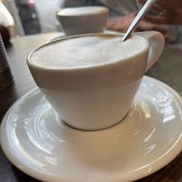 Oat cappucino  at Eqvilibrivm Cafe in Barcelona