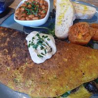 Tortilla de tofu at Eqvilibrivm Cafe in Barcelona