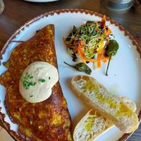 tofu omelette at Eqvilibrivm Cafe in Barcelona