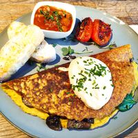 Omelette at Eqvilibrivm Cafe in Barcelona