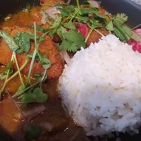 Curry de tempeh at Eqvilibrivm Cafe in Barcelona