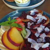 Pancakes at Eqvilibrivm Cafe in Barcelona