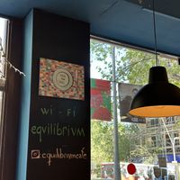 Free wifi and a nice place to sit  at Eqvilibrivm Cafe in Barcelona