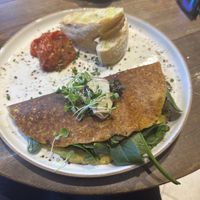 Tofu omelette - delicious  at Eqvilibrivm Cafe in Barcelona