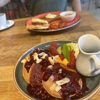 Pancakes  at Eqvilibrivm Cafe in Barcelona