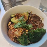 Kimchi bowl at Eqvilibrivm Cafe in Barcelona