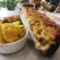 Grilled cheese toast at Eqvilibrivm Cafe in Barcelona