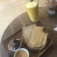 Toast with the best nutella in the world! at Eqvilibrivm Cafe in Barcelona