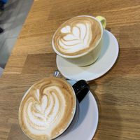 Coffee con Leche... 😋 at Eqvilibrivm Cafe in Barcelona