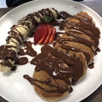 Pancakes at Eqvilibrivm Cafe in Barcelona