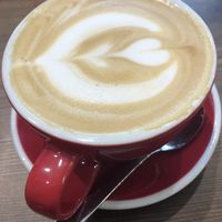 Large coffee at Eqvilibrivm Cafe in Barcelona