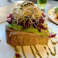 Avocado on toast (argentinian) at Eqvilibrivm Cafe in Barcelona