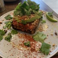 Avocado toast at Eqvilibrivm Cafe in Barcelona