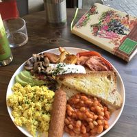 English breakfast  at Eqvilibrivm Cafe in Barcelona