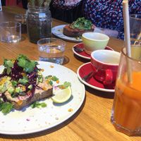Breakfast at Eqvilibrivm Cafe in Barcelona