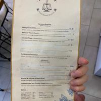 Menu front at Eqvilibrivm Cafe in Barcelona