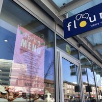 Outside at Flour Bakery + Cafe in Cambridge
