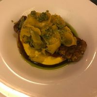 Tempeh with pumpkin mousse at Pisco in Vila Do Bispo