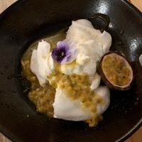 vegan meringue with cream and maracuja. To die for   at Pisco in Vila Do Bispo