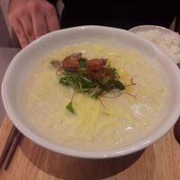 ramen au lait de soja at Mumokuteki Vegan Cafe in Kyoto