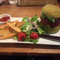 Avocado burger ?  at Mumokuteki Vegan Cafe in Kyoto