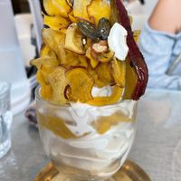 Vegan sweet poteto parfait! #Veganuary at Mumokuteki Vegan Cafe in Kyoto