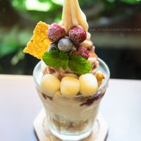 Soy parfait. at Mumokuteki Vegan Cafe in Kyoto