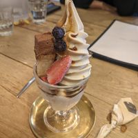 Tiramisu parfait at Mumokuteki Vegan Cafe in Kyoto
