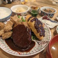 3 types of substitutes with set at Mumokuteki Vegan Cafe in Kyoto