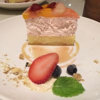 really tasty dessert!  at Mumokuteki Vegan Cafe in Kyoto