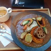 curry at Mumokuteki Vegan Cafe in Kyoto