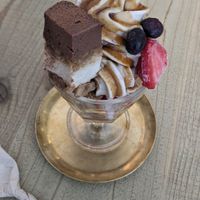 🇮🇹🍨 Tiramisu Parfait (1500¥ | 9.8$) at Mumokuteki Vegan Cafe in Kyoto