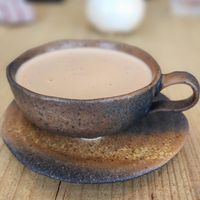 Tea at Mumokuteki Vegan Cafe in Kyoto