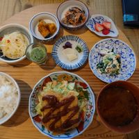 katsu set (my fave)  at Mumokuteki Vegan Cafe in Kyoto