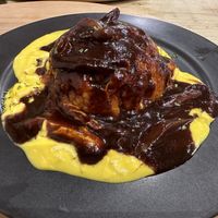 Vegan omurice  at Mumokuteki Vegan Cafe in Kyoto