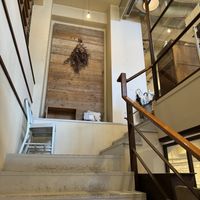 Way to the second floor.  at Mumokuteki Vegan Cafe in Kyoto