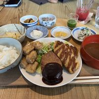 full meal set   at Mumokuteki Vegan Cafe in Kyoto