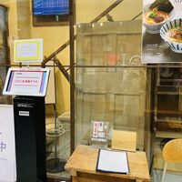 Waiting area inside. Cafe upstairs   at Mumokuteki Vegan Cafe in Kyoto