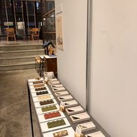 Warm welcome at the entrance with a special Vegan chocolate table !   at Mumokuteki Vegan Cafe in Kyoto