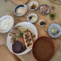 3-item special set (3 kinds of Gozen)  at Mumokuteki Vegan Cafe in Kyoto